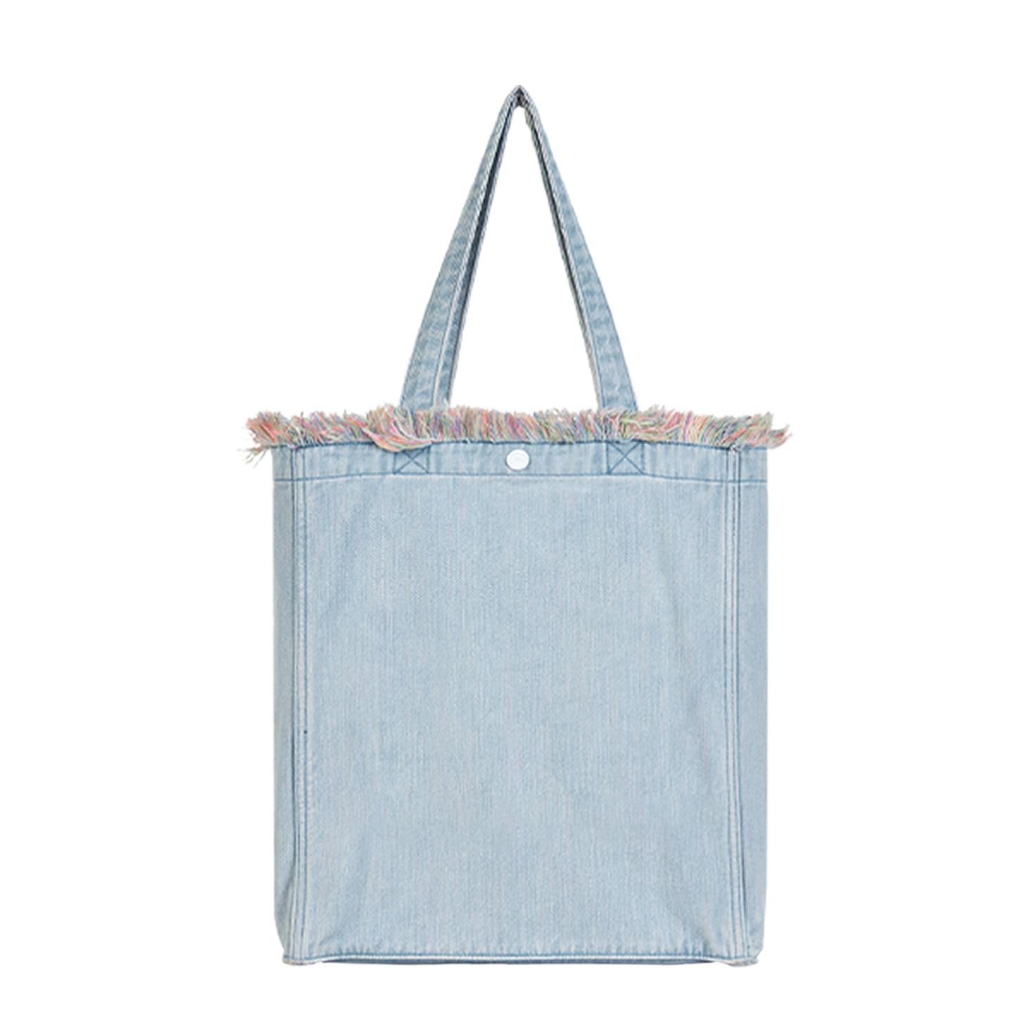 DENIM MUSEUM Forest Glow Series - Denim-Tasche mit Quaste, verträumter Natur-Stil, ätherische künstlerische Wahl