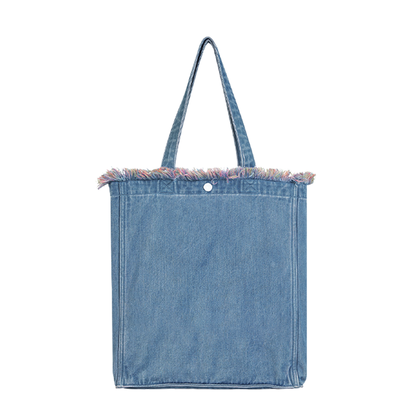 DENIM MUSEUM Forest Glow Series - Denim-Tasche mit Quaste, verträumter Natur-Stil, ätherische künstlerische Wahl
