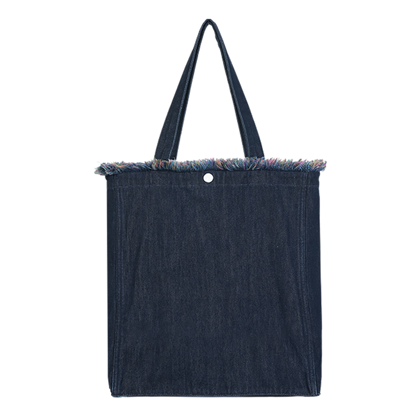 DENIM MUSEUM Forest Glow Series - Denim-Tasche mit Quaste, verträumter Natur-Stil, ätherische künstlerische Wahl