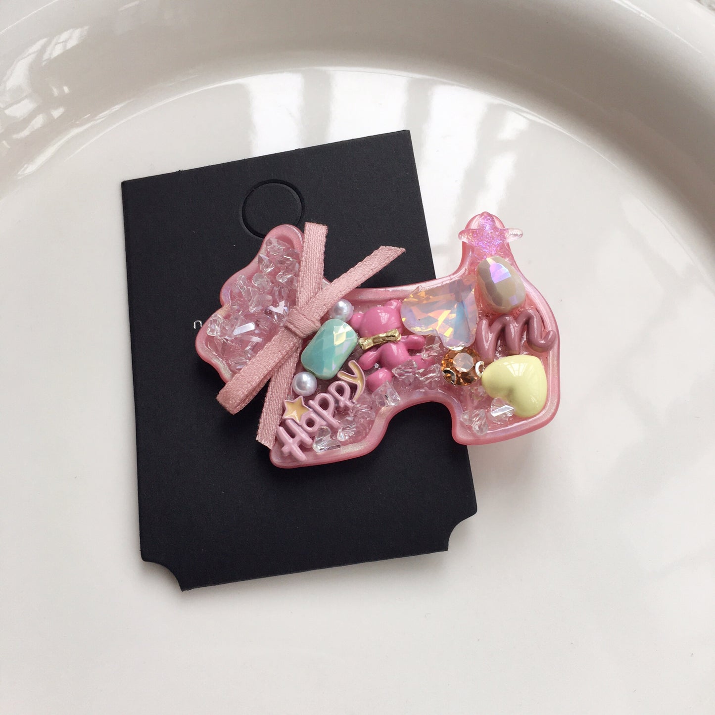 Original Denim Hair Clips Design with Blue Denim and Silver Butterfly Accents - Elegant, Trendy for Casual Wear, Hair Styling, Daily Use, Ideal for Adding a Stylish and Chic Accent to Your Hairstyling for Women