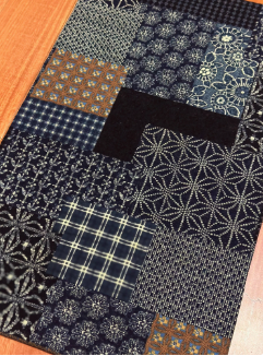 Original Patchwork Denim Placemat with Blue and Beige Patterns - Traditional Stylish Design, Durable, Functional for Dining, Tea Parties, and Casual Gatherings for Unisex