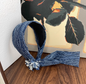 Original Denim Flower Headband - Stylish and Chic Design, Ideal for Daily Wear and Casual Outings  for Women