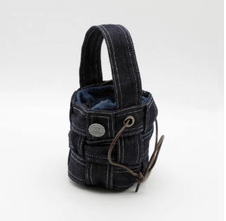 Original Denim Mini crossbody bag Design with Blue Denim and Leather Handles - Stylish, Casual for Daily Outings, Shopping, Casual Activities, Ideal for Adding a Unique Charm to Any Casual Outfit for Women