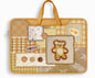 Denim Style PU Original Patchwork Laptop Bag Design with Denim and Fabric Mix and Unique Cat Design - Artistic, Quirky for Daily Use, Work, Travel, Ideal for Adding Creativity and Durability to Your Daily Essentials for Unisex