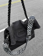 Original Denim Tote Bag Design with Dark Gray Denim and Unique Rope Handle - Modern, Casual for Daily Outings, Work, Casual Activities, Ideal for Carrying Essentials in a Practical and Stylish Way for Men
