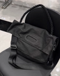 Original Denim Tote Bag Design with Dark Gray Denim and Unique Rope Handle - Modern, Casual for Daily Outings, Work, Casual Activities, Ideal for Carrying Essentials in a Practical and Stylish Way for Men