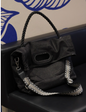Original Denim Tote Bag Design with Dark Gray Denim and Unique Rope Handle - Modern, Casual for Daily Outings, Work, Casual Activities, Ideal for Carrying Essentials in a Practical and Stylish Way for Men