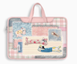 Denim Style PU Original Patchwork Laptop Bag Design with Denim and Fabric Mix and Unique Cat Design - Artistic, Quirky for Daily Use, Work, Travel, Ideal for Adding Creativity and Durability to Your Daily Essentials for Unisex