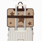 Denim Style PU Original Laptop Bag Design with Light Blue Denim and Printed Illustrations - Quirky, Trendy for Work, Travel, Daily Use, Ideal for Carrying Your Tech and Essentials with Playful Style for Unisex