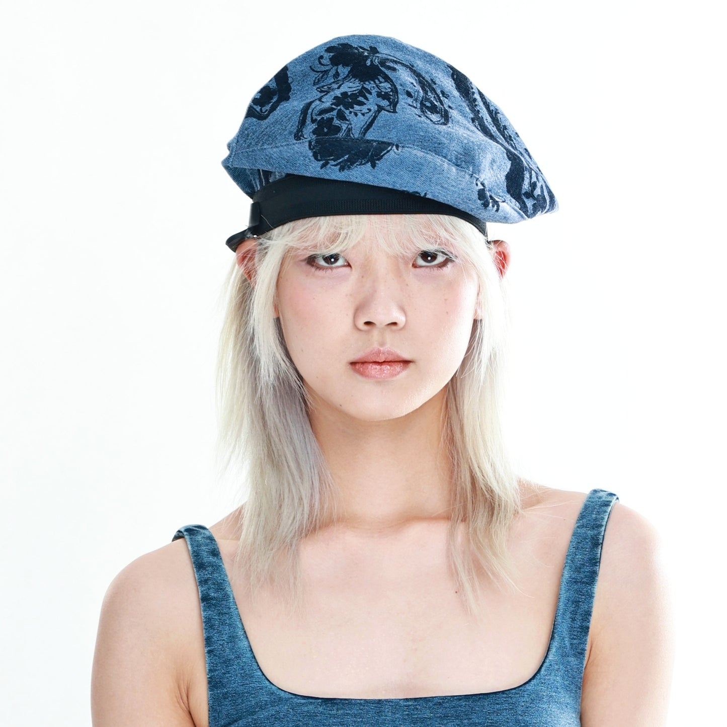Trendy Blue Denim Bucket Hat with Fringe Details and Raw Edges - Casual, Unique Design, Lightweight and Flexible for Beach Wear, Casual Outings, and Everyday Styling for Women