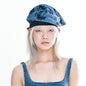 Trendy Blue Denim Bucket Hat with Fringe Details and Raw Edges - Casual, Unique Design, Lightweight and Flexible for Beach Wear, Casual Outings, and Everyday Styling for Women