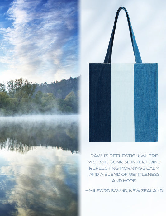 Premium Colorblock Denim Tote Bag for Women – 2025 Summer Lightweight Foldable Large Designer Shoulder Bag with Pockets