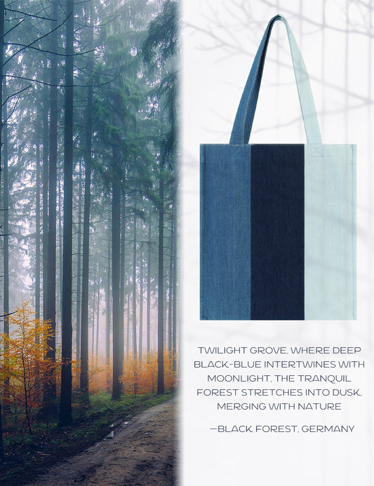 Premium Colorblock Denim Tote Bag for Women – 2025 Summer Lightweight Foldable Large Designer Shoulder Bag with Pockets
